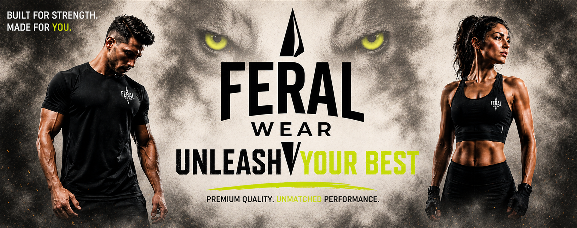 FERAL Wear — Unleash Your Best campaign